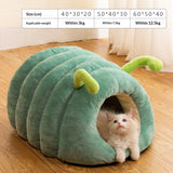 Caterpillar Pet Bed in green
