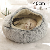 Fluffy Pet Bed Grey 40cm