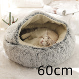 Fluffy Pet Bed Grey 60cm